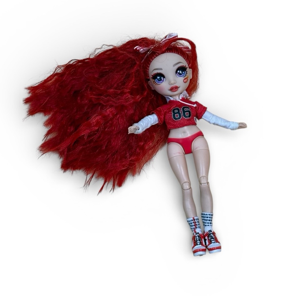Rainbow High Cheer Ruby Anderson Fashion Doll Red Outfit 9” Articulated